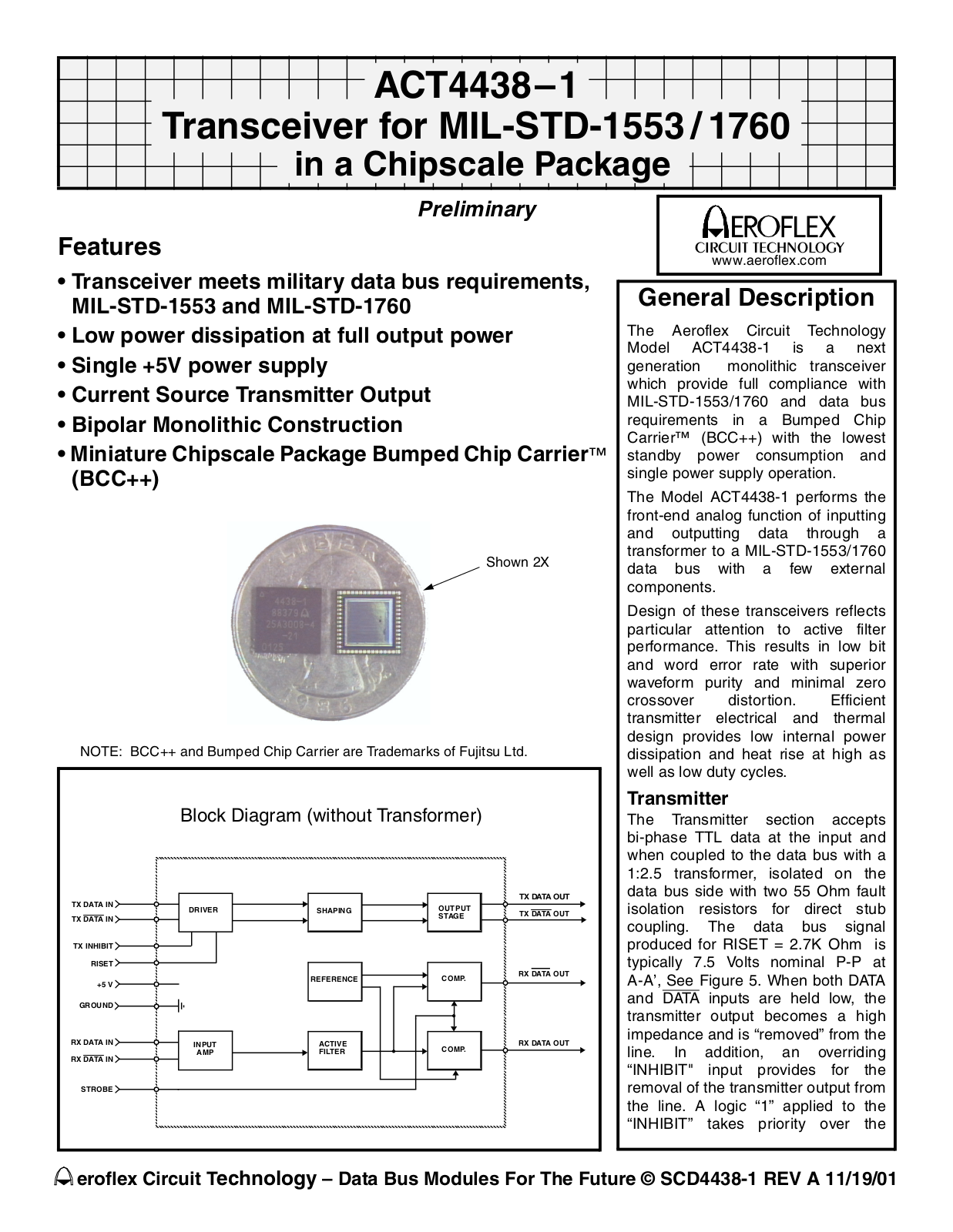 ACT ACT4438-1 Datasheet