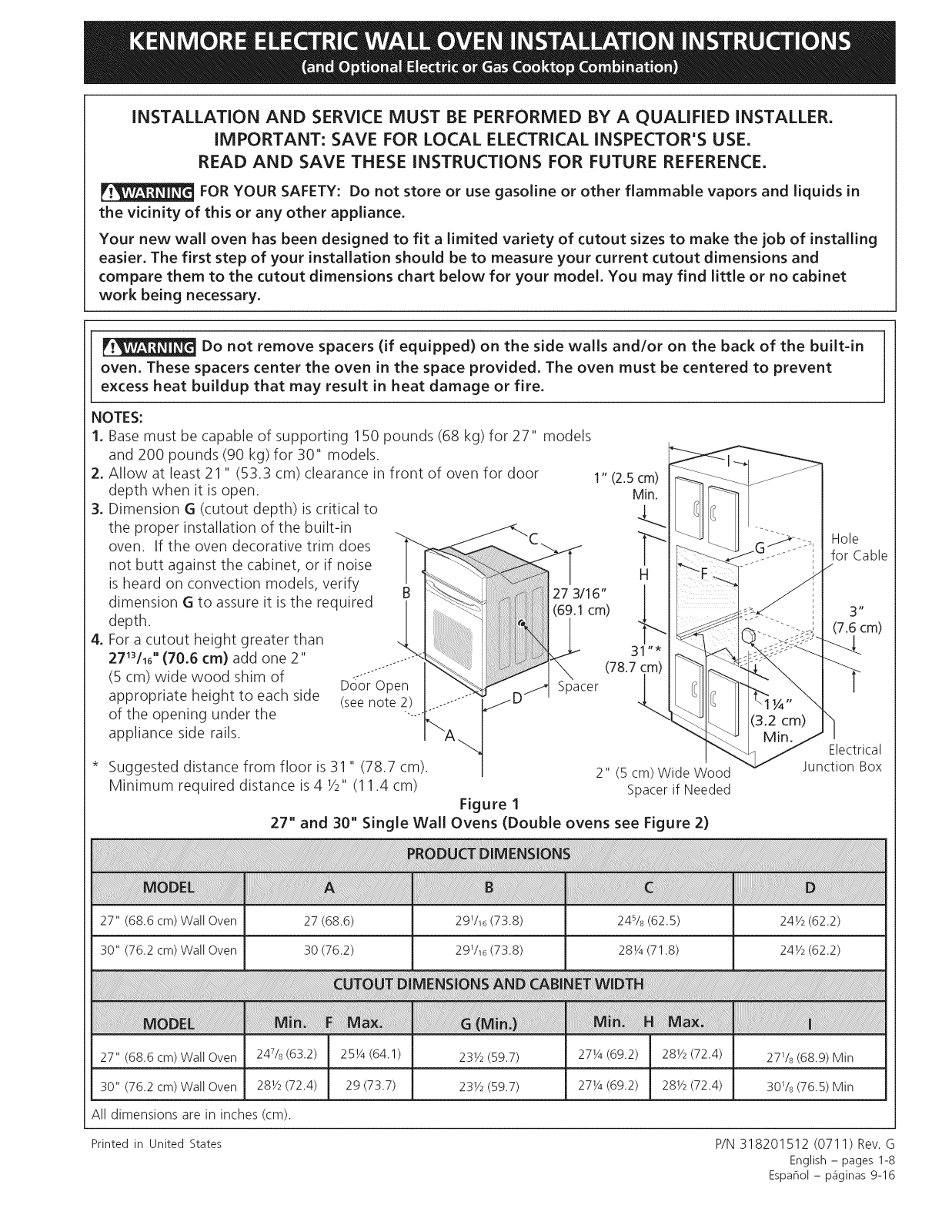 Kenmore Elite 79048143801, 79048139801, 79048133801, 79048123801, 79048129801 Installation Guide - ManualMachine.com