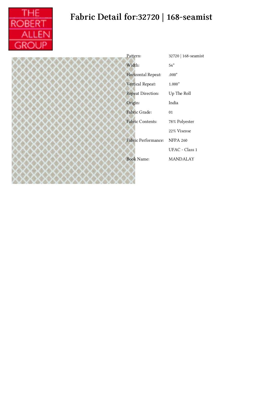 Duralee CRAL6347 Specifications - ManualMachine.com