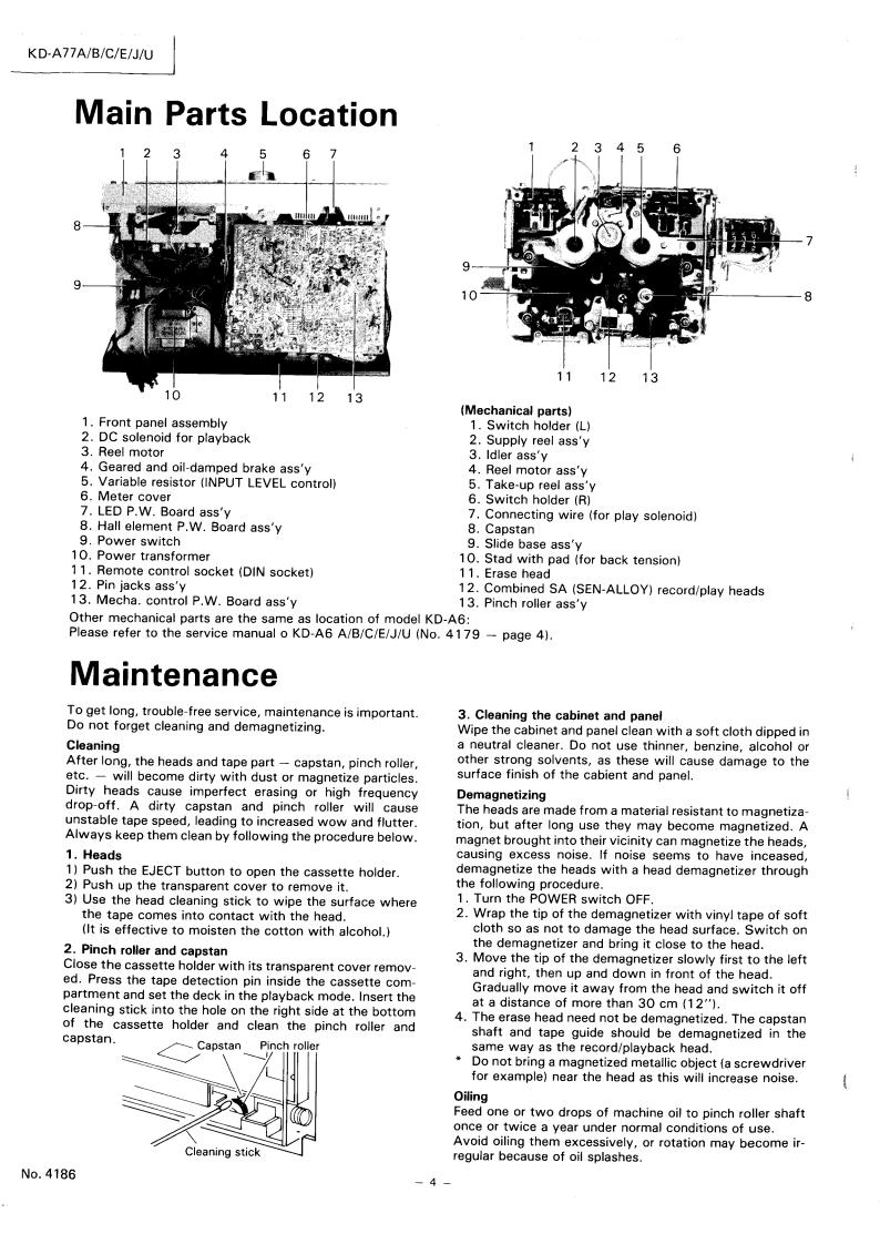 Service Manual-Anleitung für JVC KD-A77 