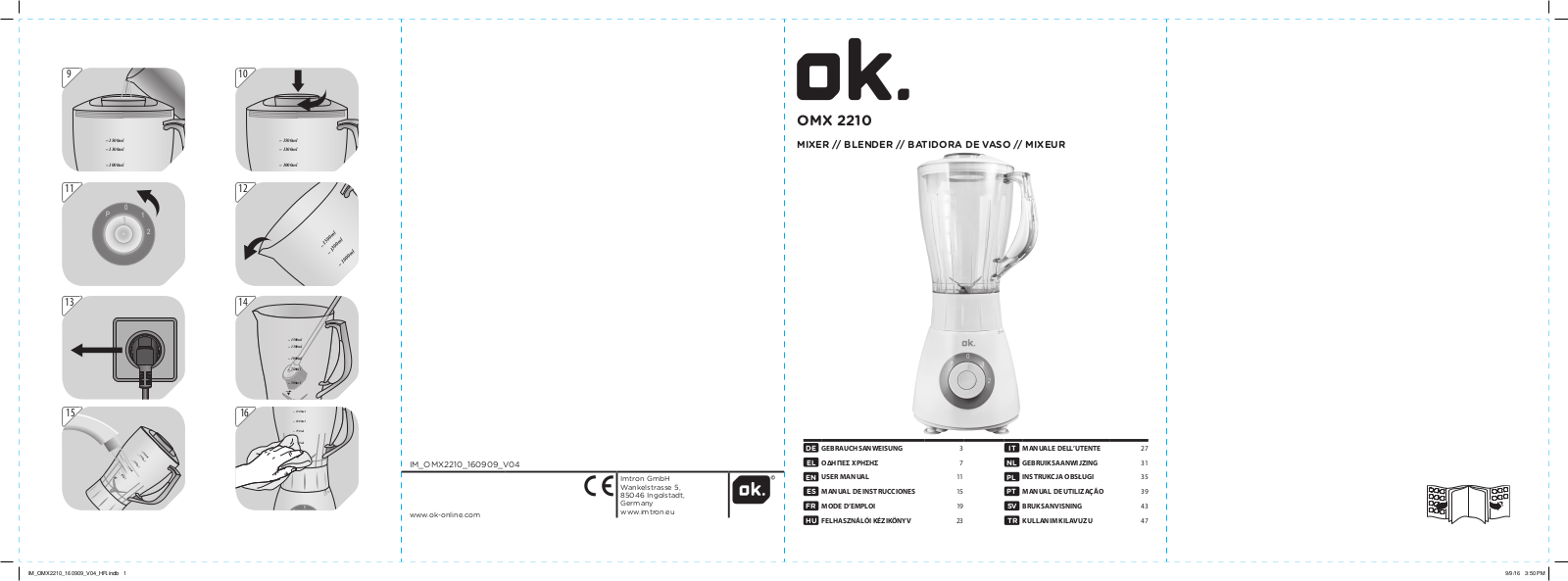 OK. OMX 2210 User guide - ManualMachine.com