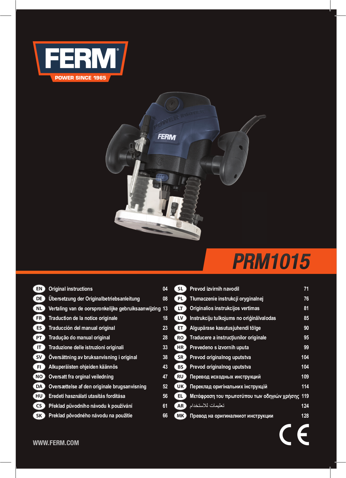 FERM PRM1015 User Manual