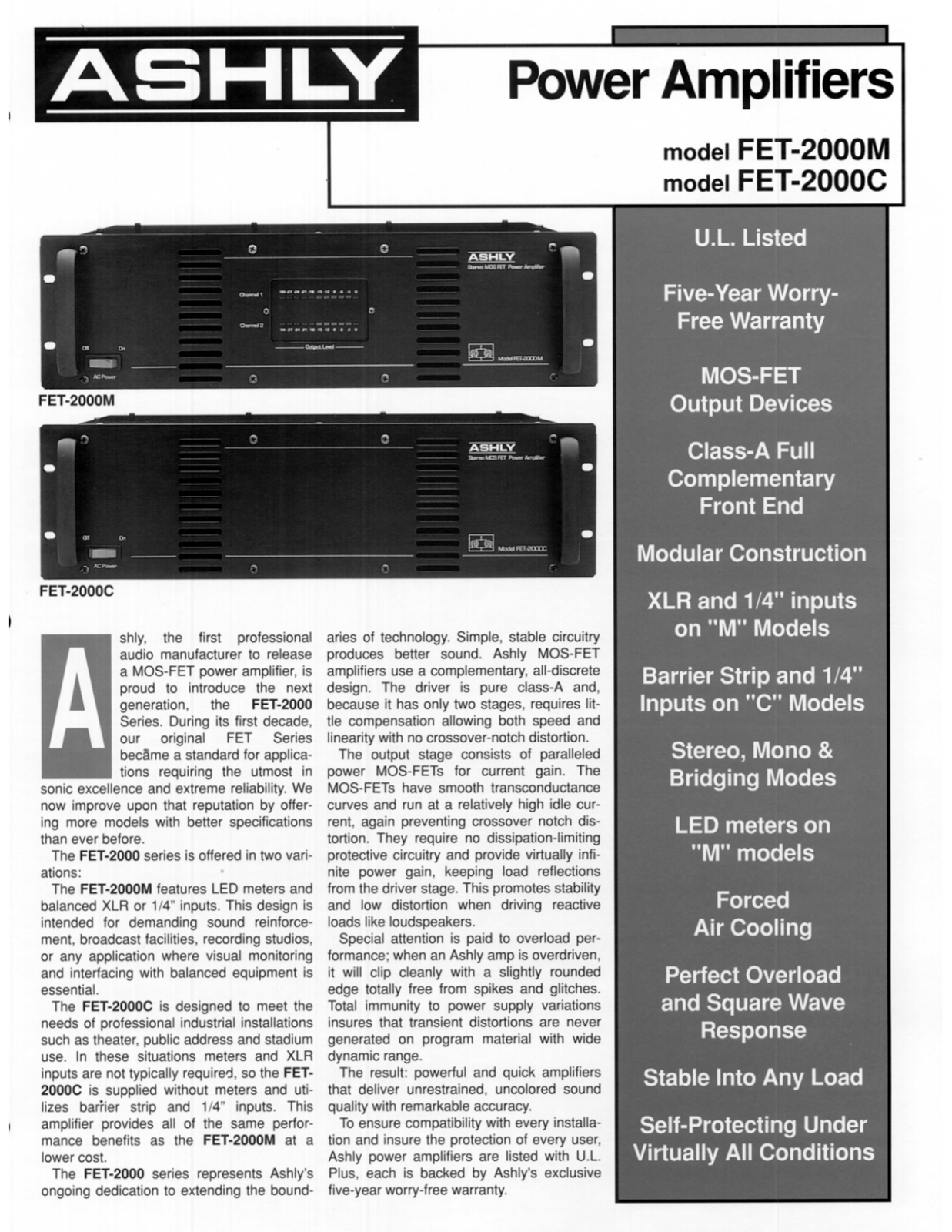 Ashly FET-2000C User Manual - ManualMachine.com