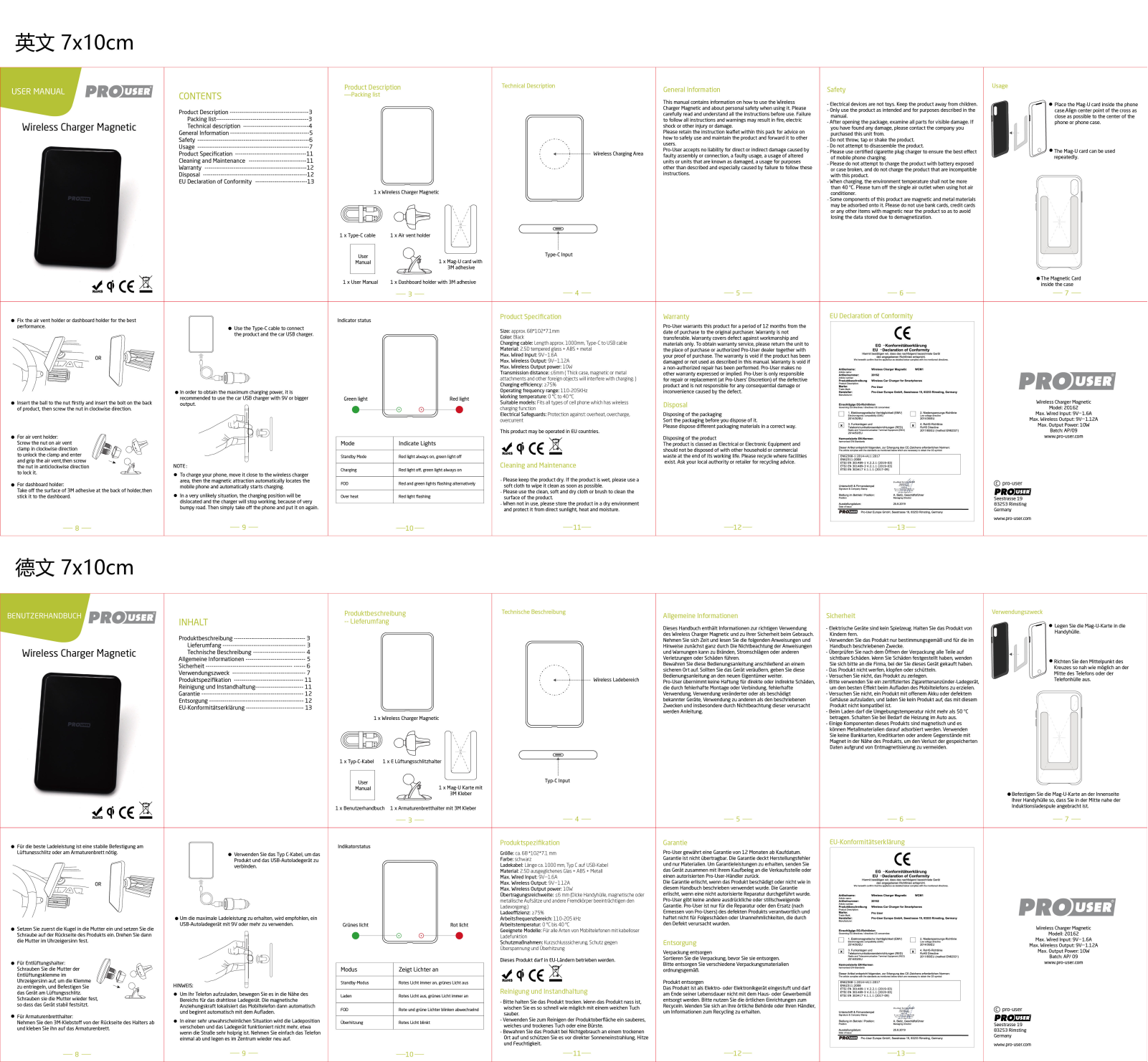 PROUSER wcM1, 20162 Instruction manual - ManualMachine.com
