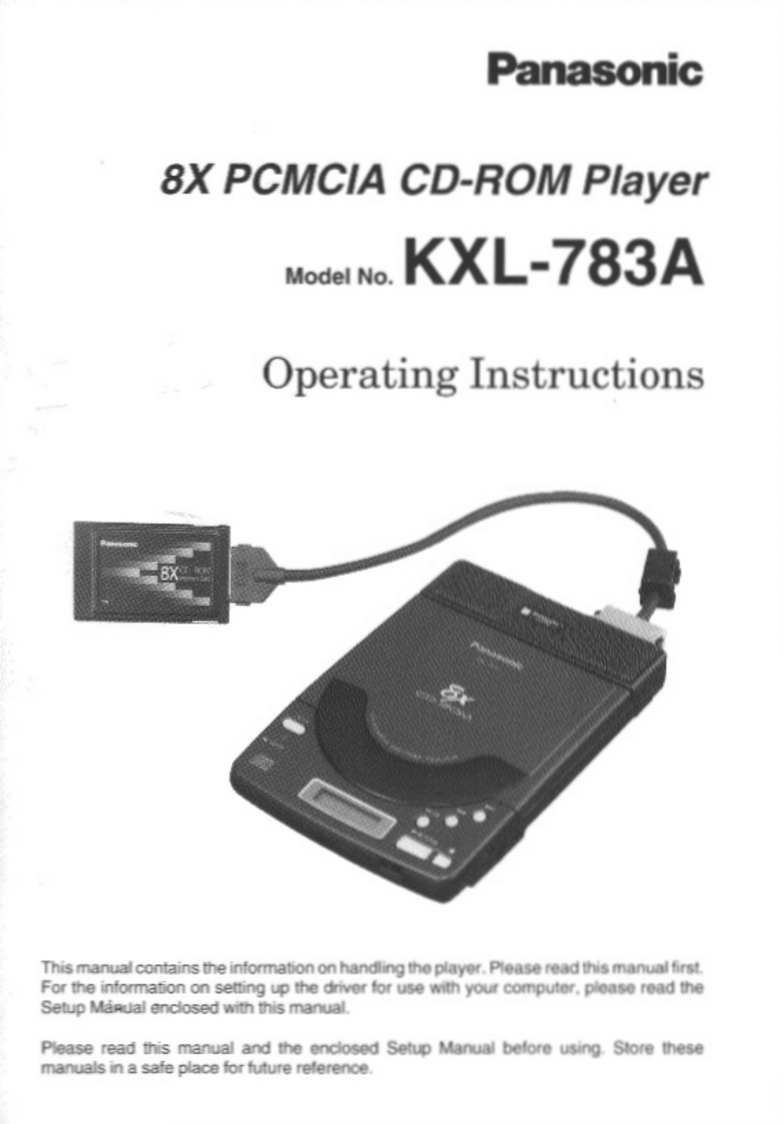 Panasonic KXL-783A User Manual