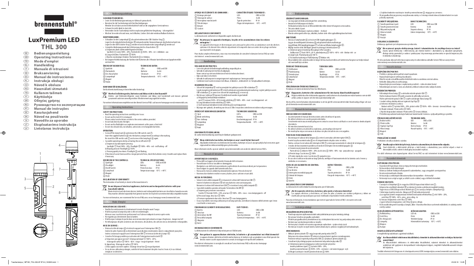 Brennenstuhl THL 300 User guide