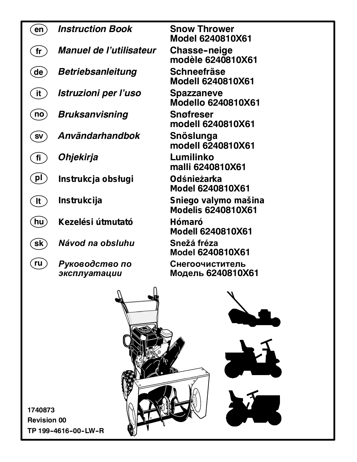 MURRAY 6240810X61 User Manual