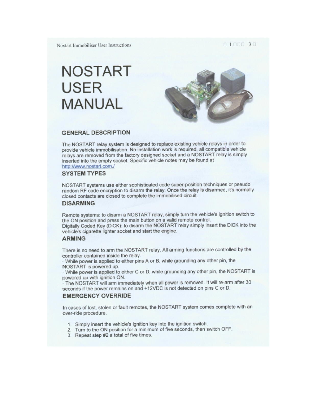 Dynamco TX11 User Manual