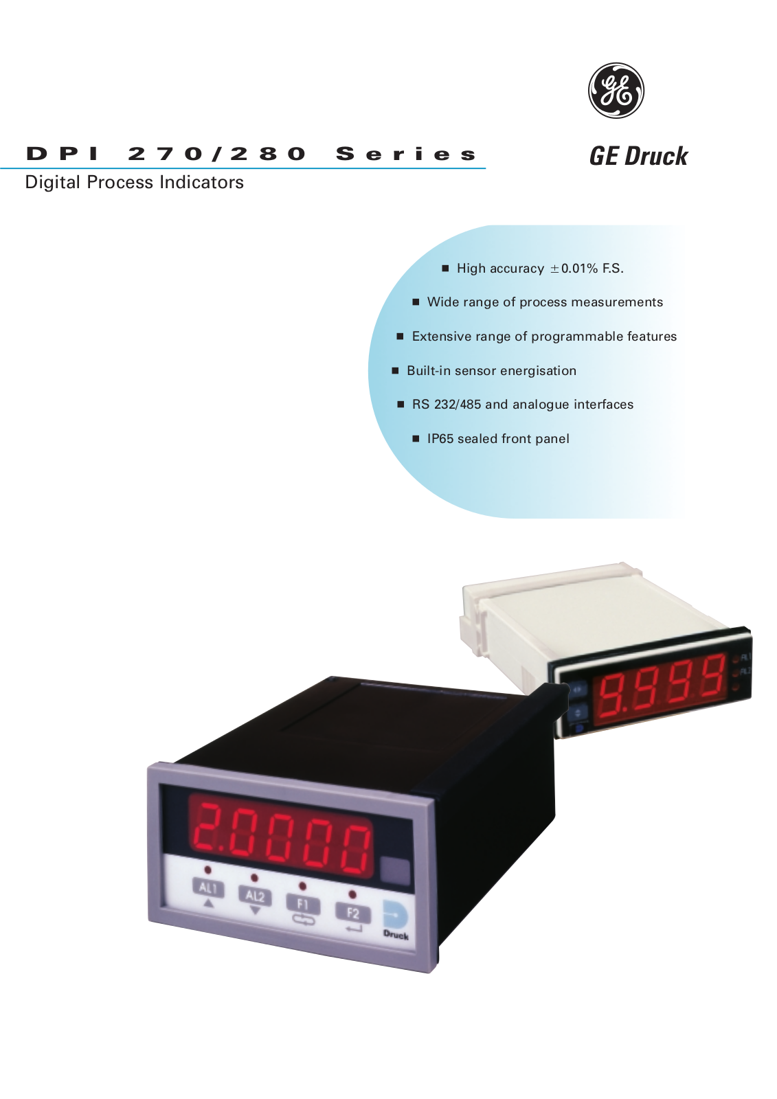 Druck DPI 284, DPI 285 Data sheet