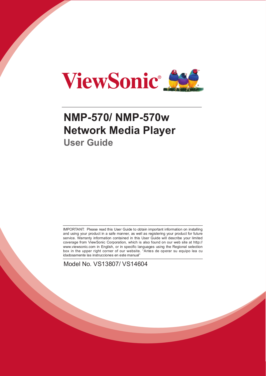 VIEWSONIC NMP-570w User Manual