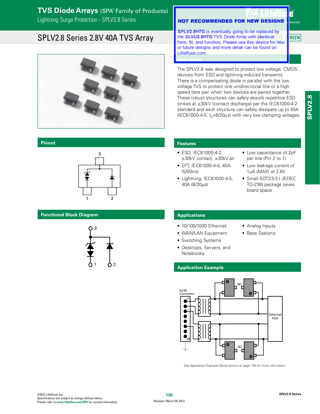 Littelfuse SPLV2.8 User Manual