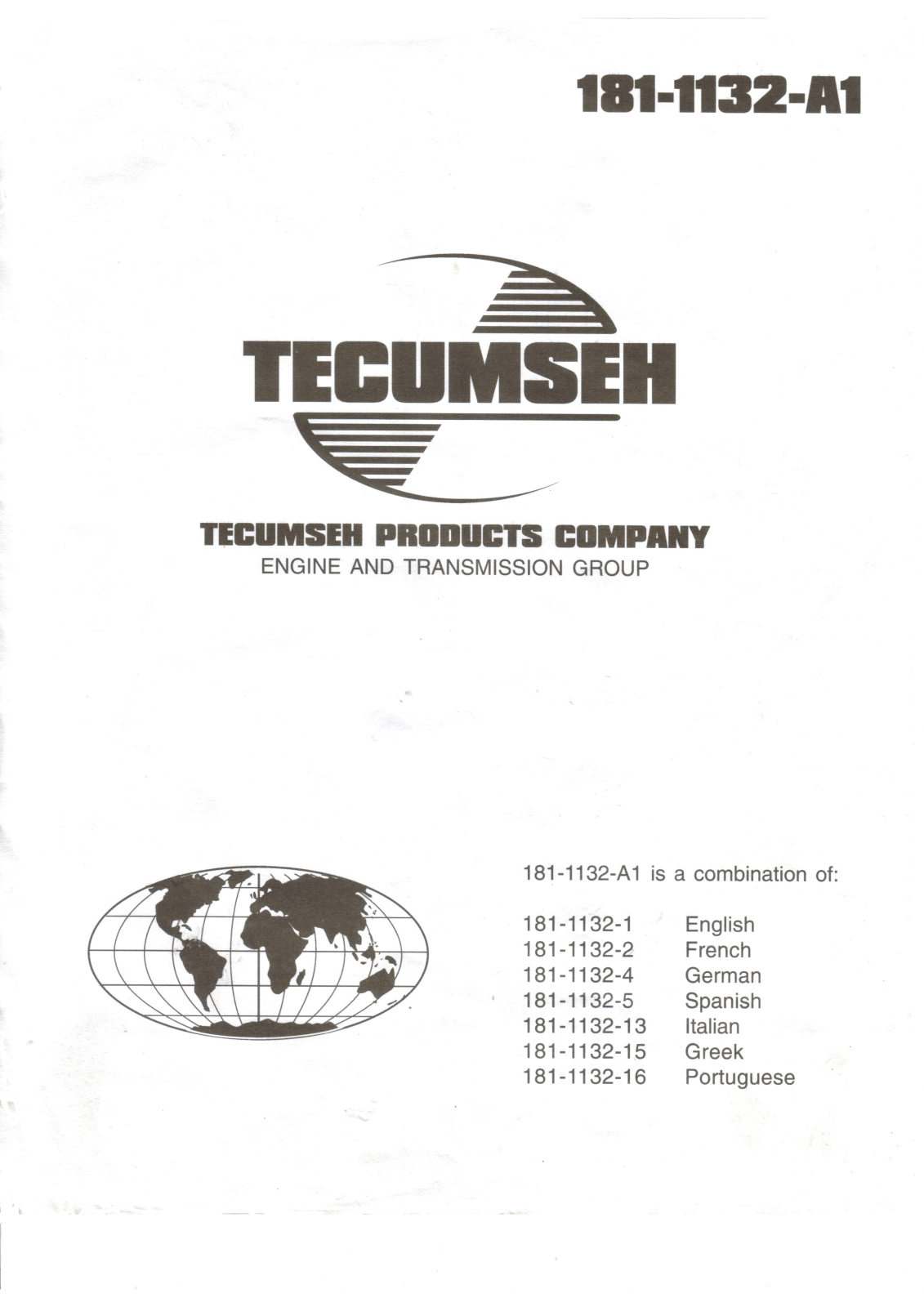 TECUMSEH OHV110, OHV115, OHV120, OHV125, OHV130 User Manual