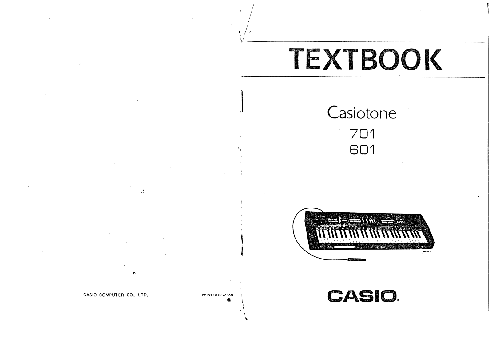 Casio ct 601, ct 701 textbook