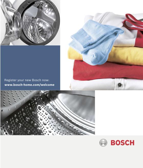 Bosch WVG30461GB Instruction manual