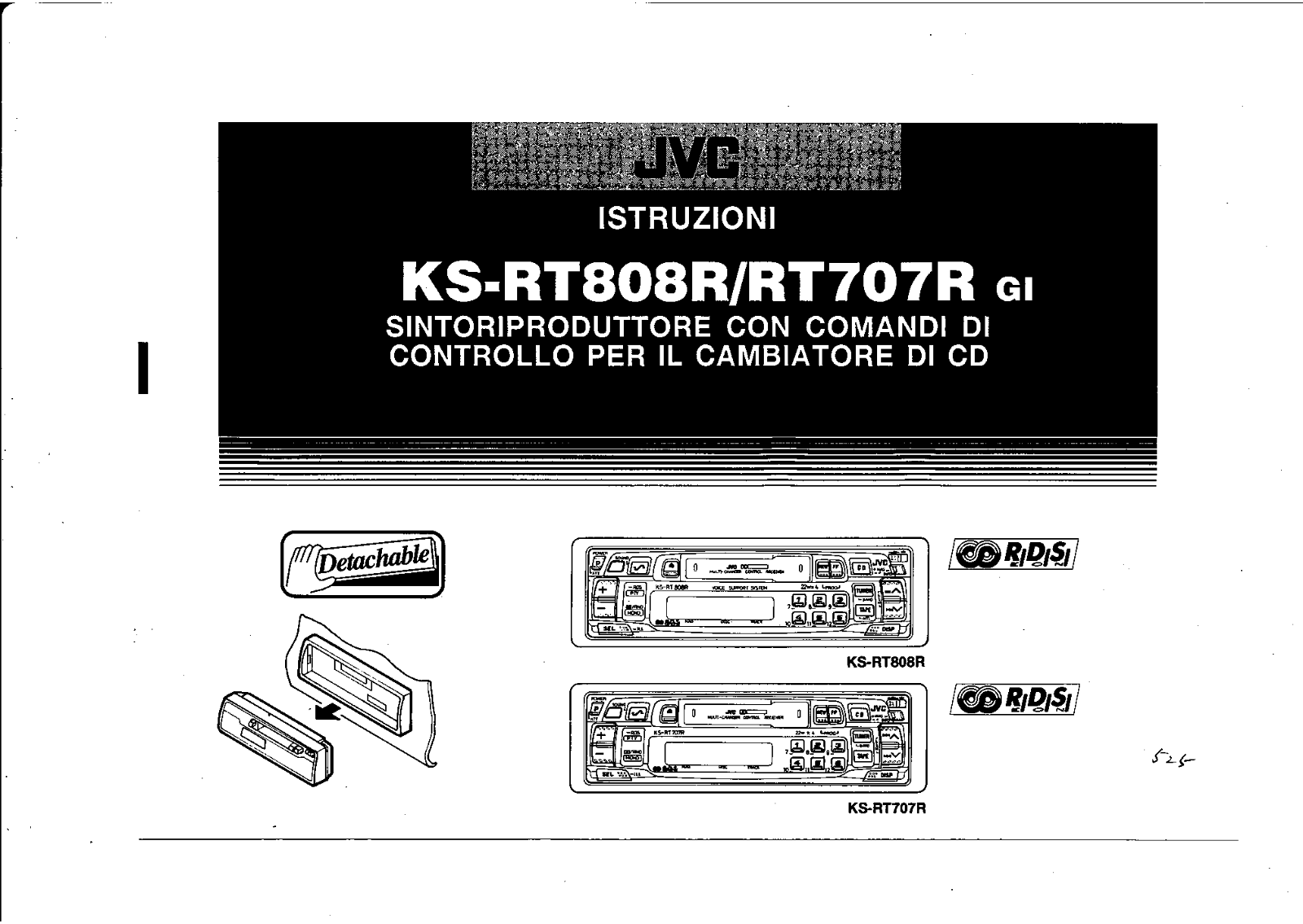 Jvc KSRT808R, KSRT707R User Manual