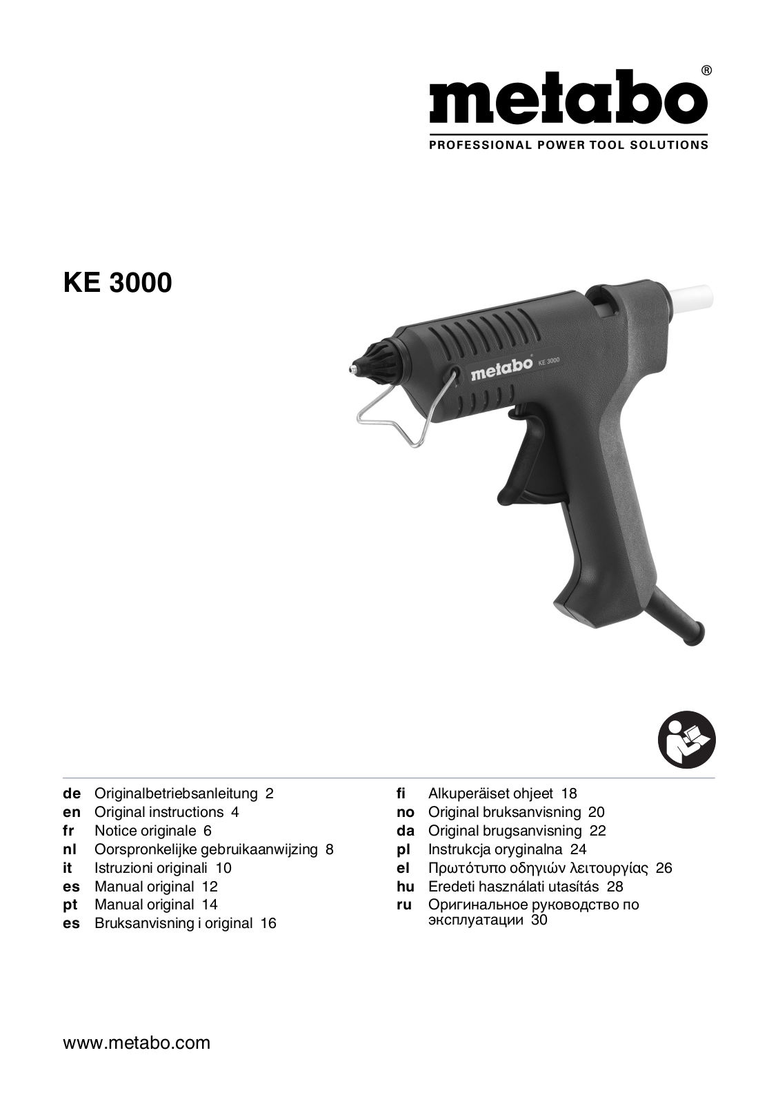 Metabo KE 3000 User Manual