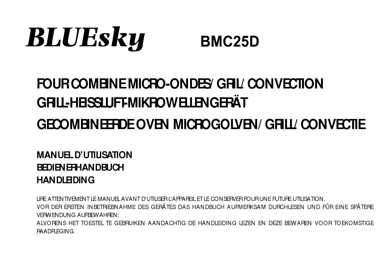 LG BMC25D User Manual