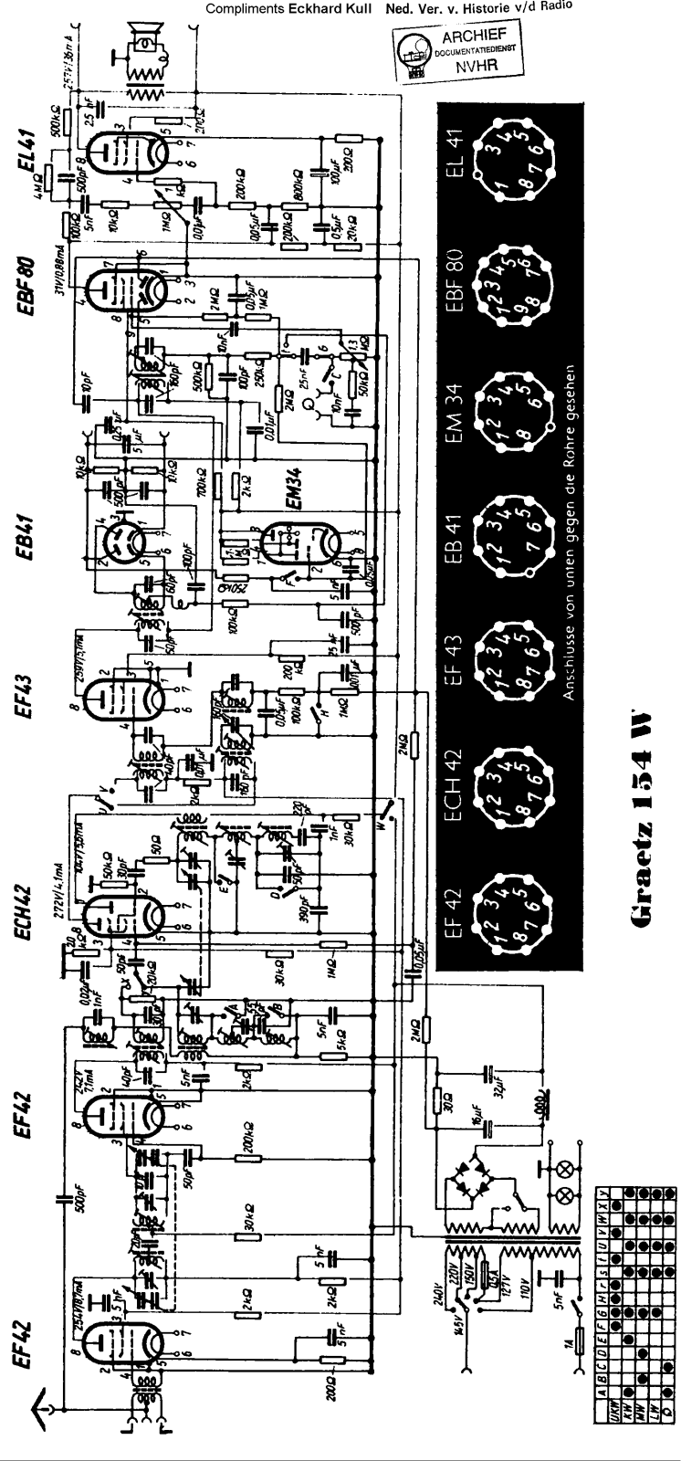 Graetz 154W Schematic