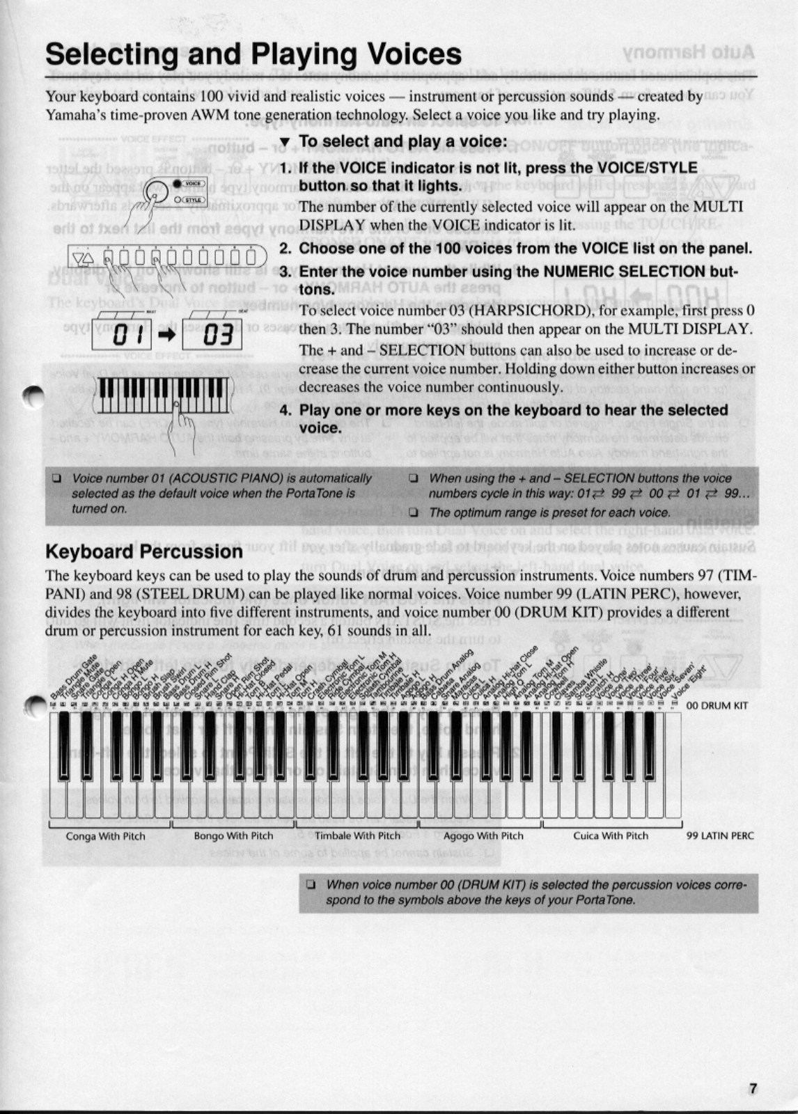 Yamaha PSR-215 Owner's Manual