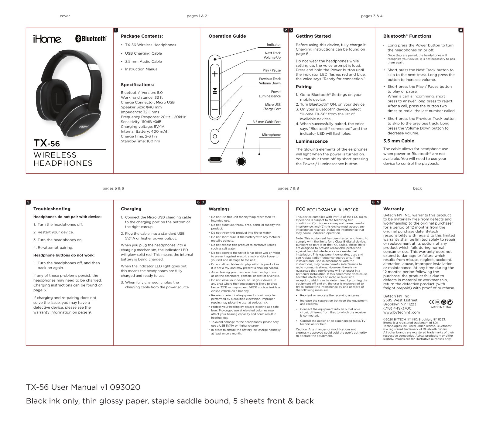 iHome TX-56 User Manual