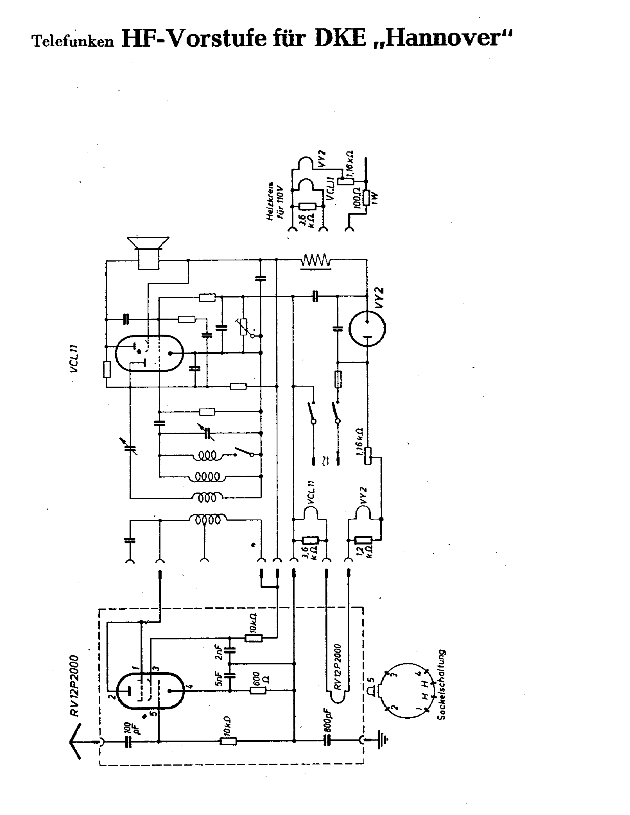 Telefunken DKE Hannover Service manual