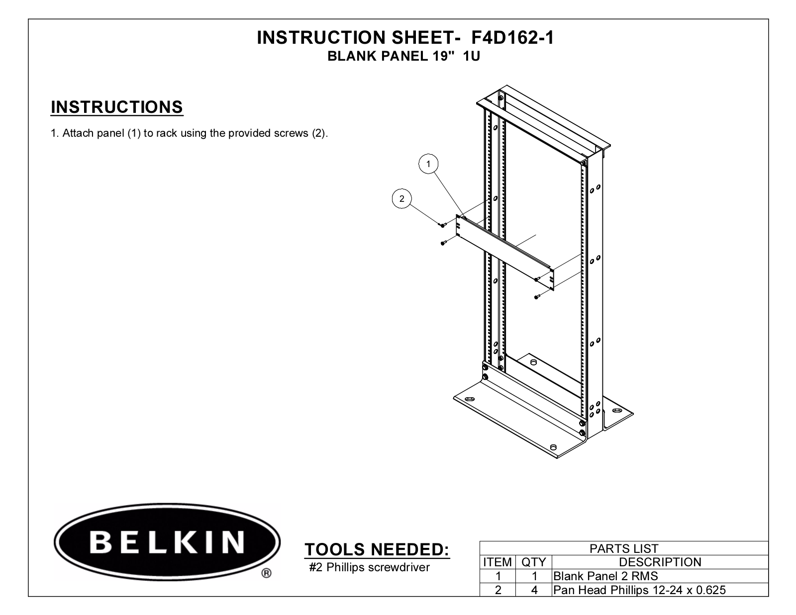 Belkin F4D162-1 User Manual