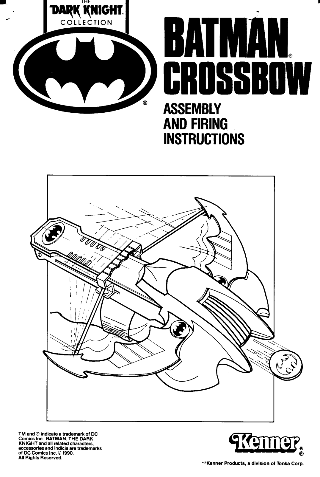 HASBRO Batman Dark Knight Crossbow User Manual