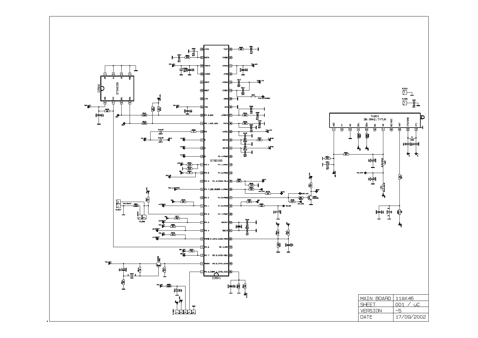 VESTEL AK46 Schematics ucontroller 5