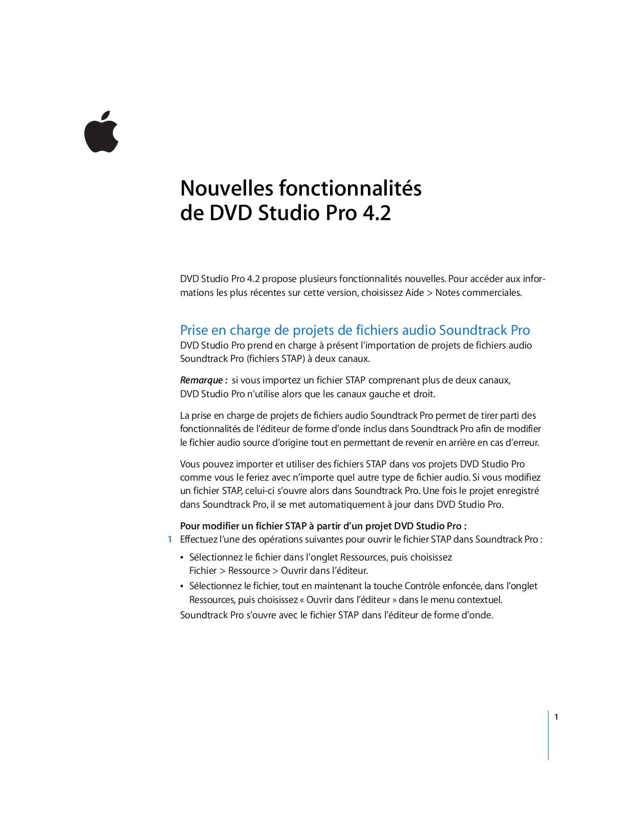 Apple DVD STUDIO PRO 4.2 Functions Manual