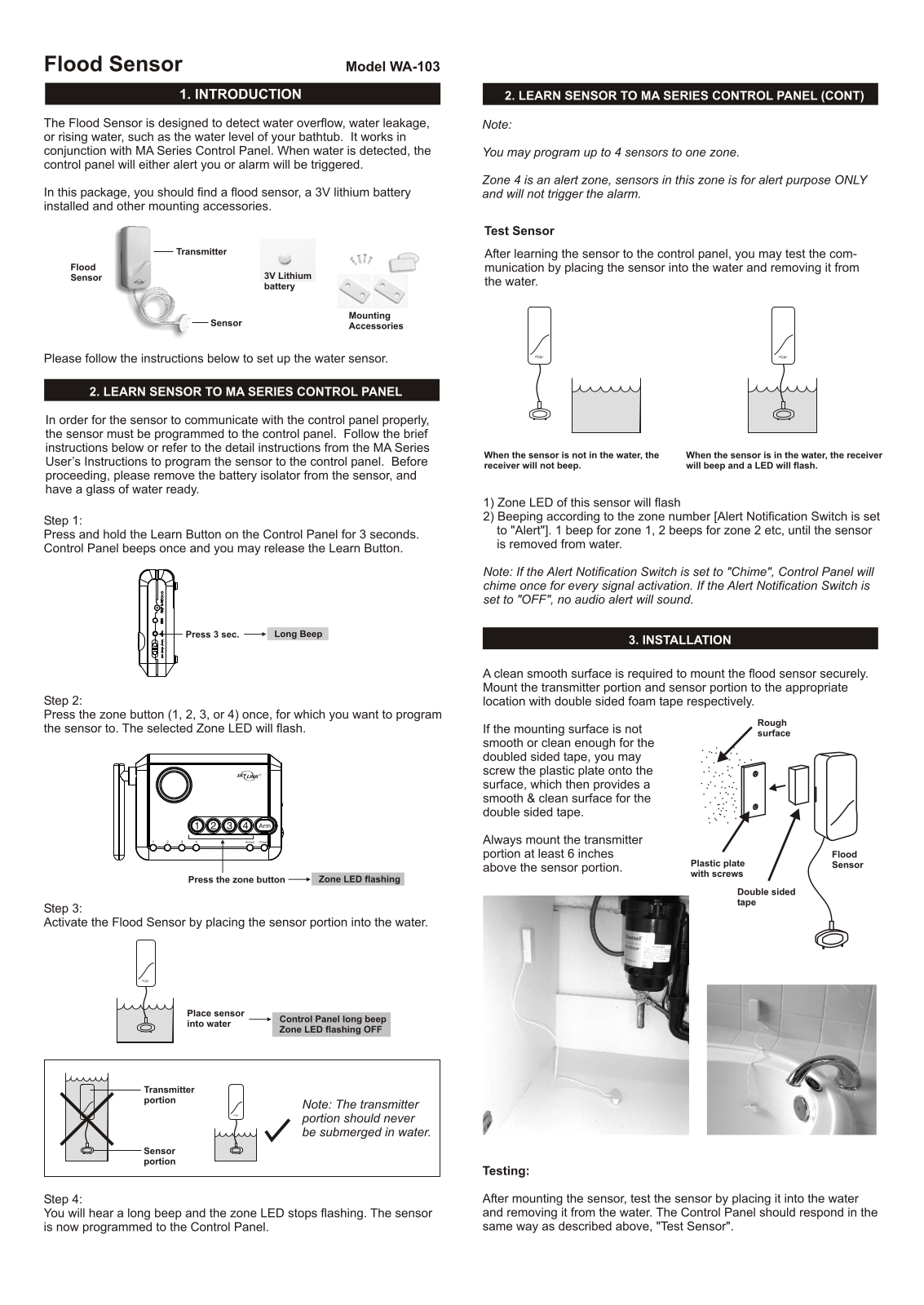 SkyLink WA-103 User Manual