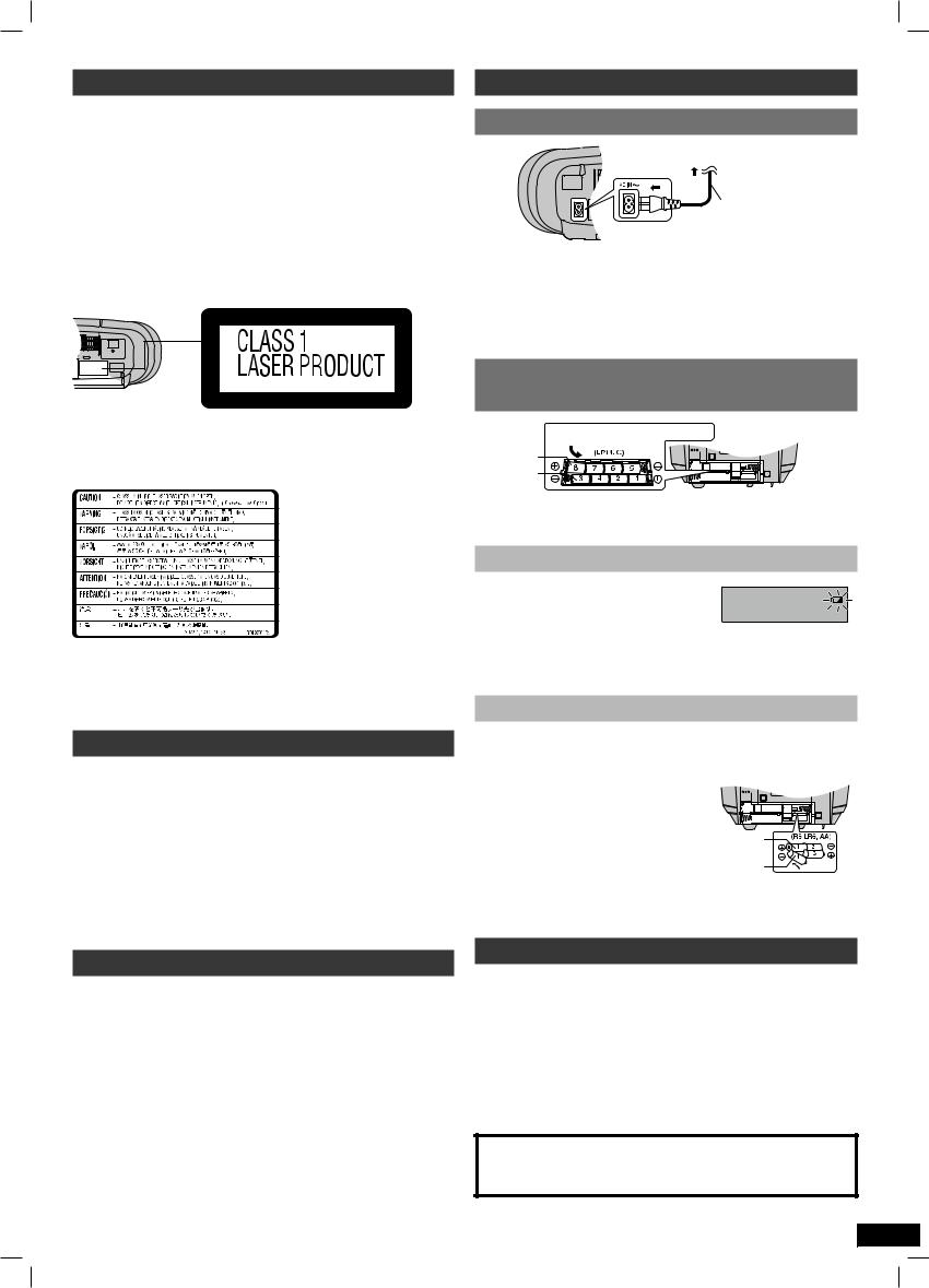 Panasonic RXD45 User Manual