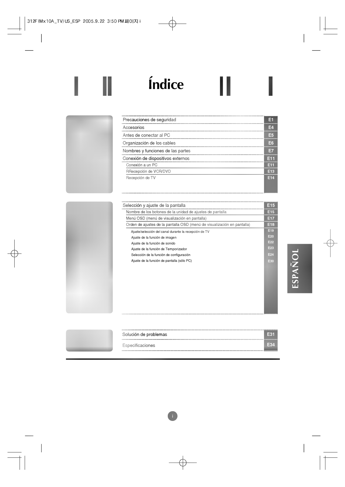 LG M1510A-BM Owner's Manual