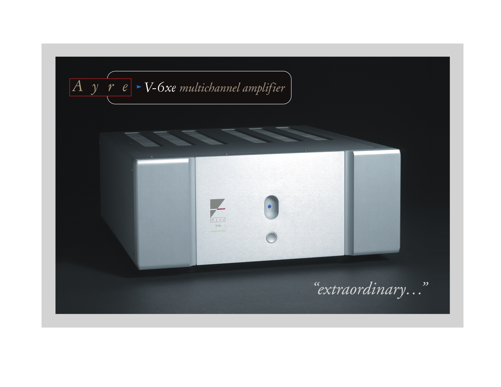 Ayre Acoustics V-6-XE Brochure