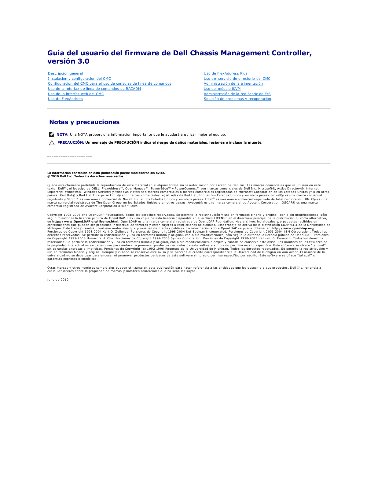 Dell Chassis Management Controller Version 3.0 Manual