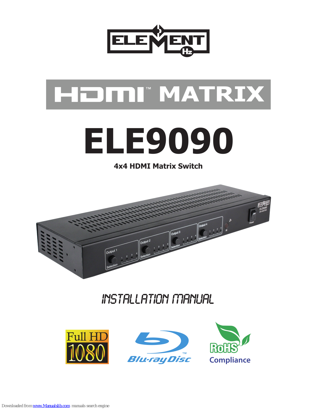 Element-Hz ELE9090 Installation Manual