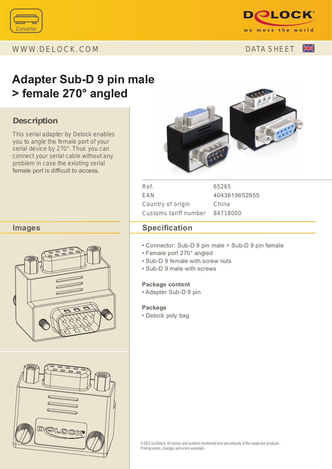 DeLOCK 65265 User Manual