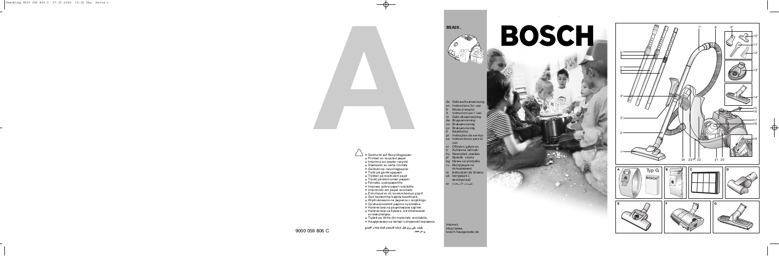 Bosch BSA 2882 User Manual