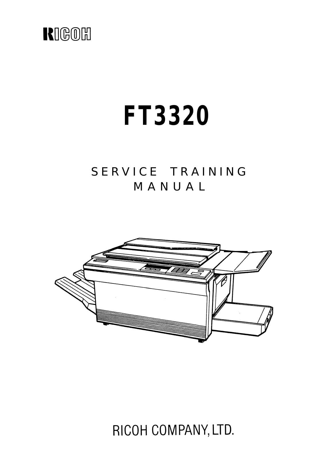 Ricoh FT3320 Service manual