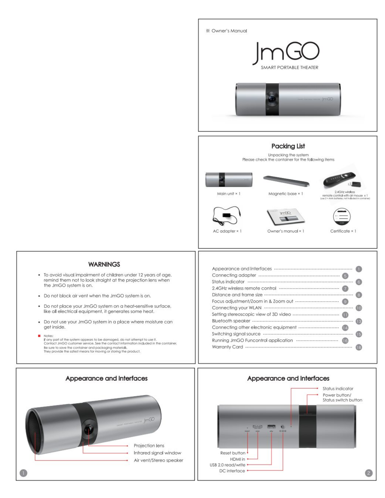 Jmgo P2 / View User manual - ManualMachine.com