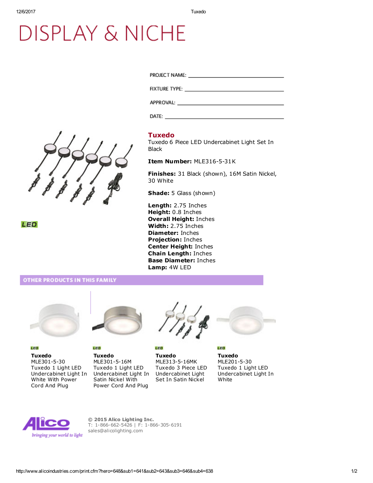 Alico LED2098 Specifications - ManualMachine.com