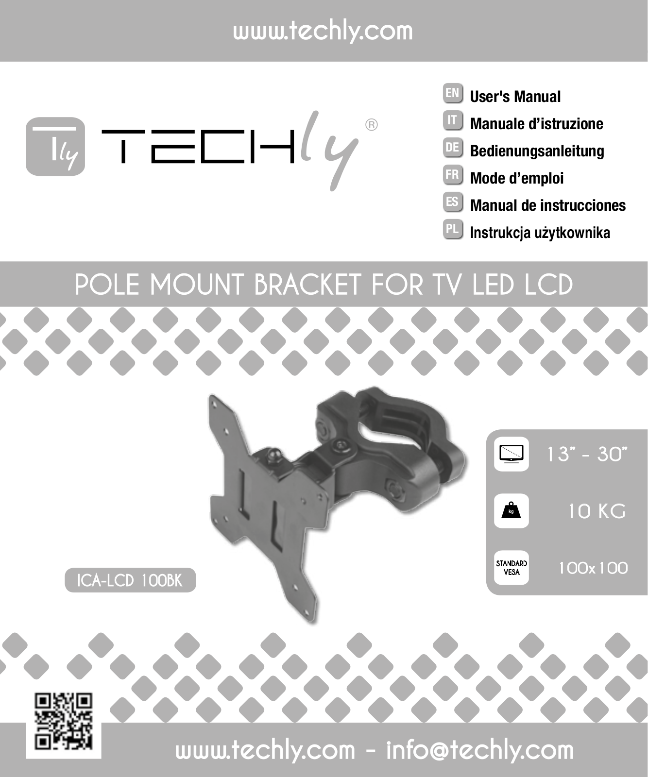 TECHly ICA-LCD 100BK User guide