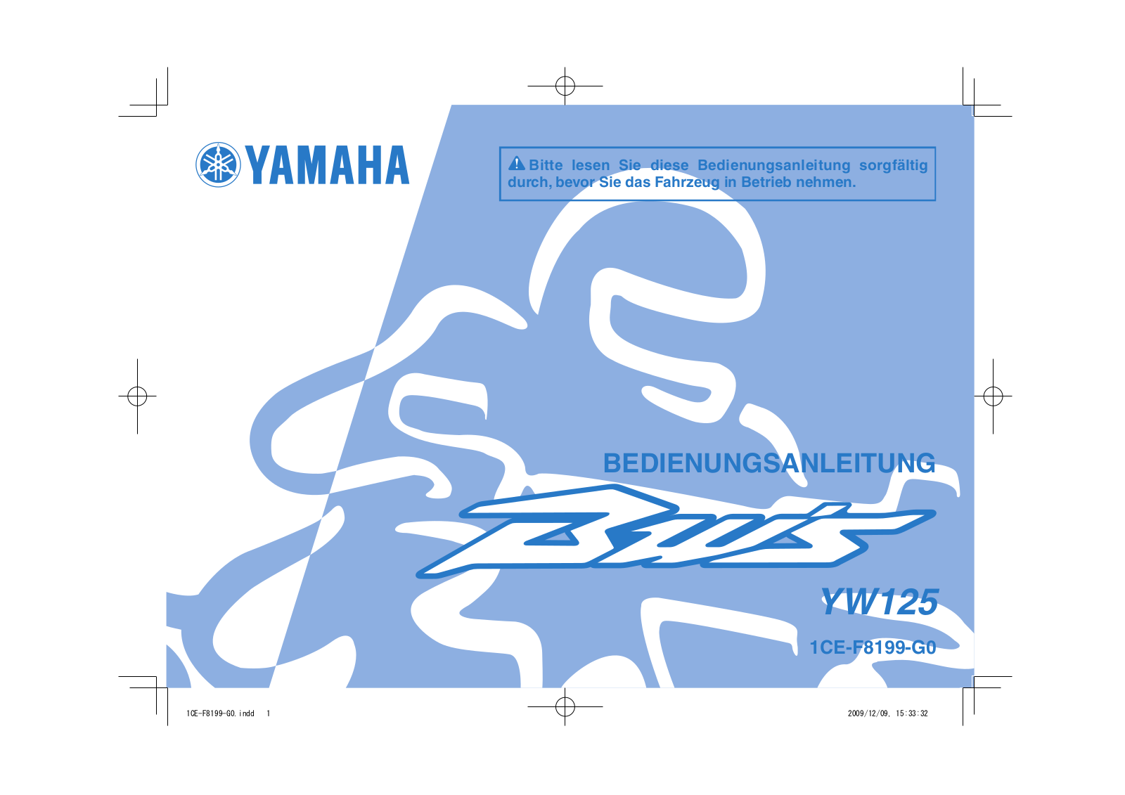 Yamaha BW125 2010 User Manual