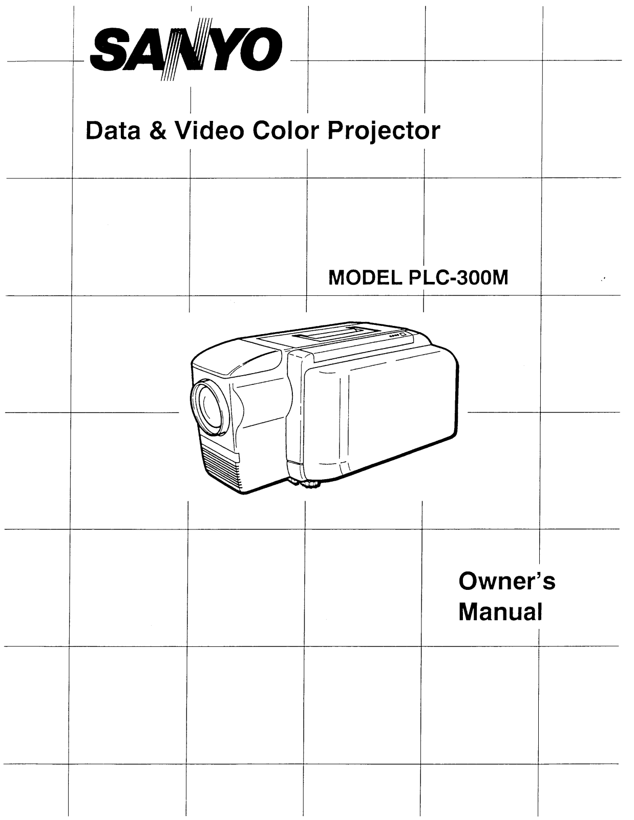 Sanyo PLC-300M User's Guide