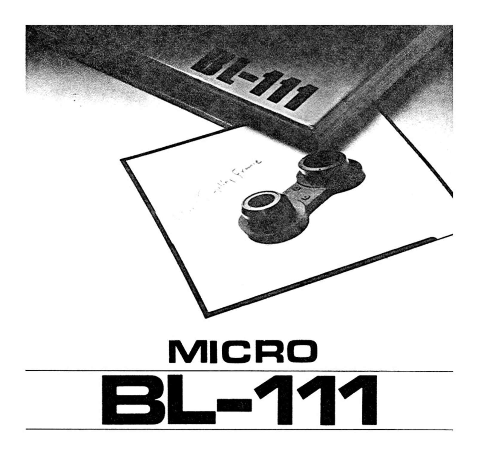 Micro Seiki BL-111 Owners manual