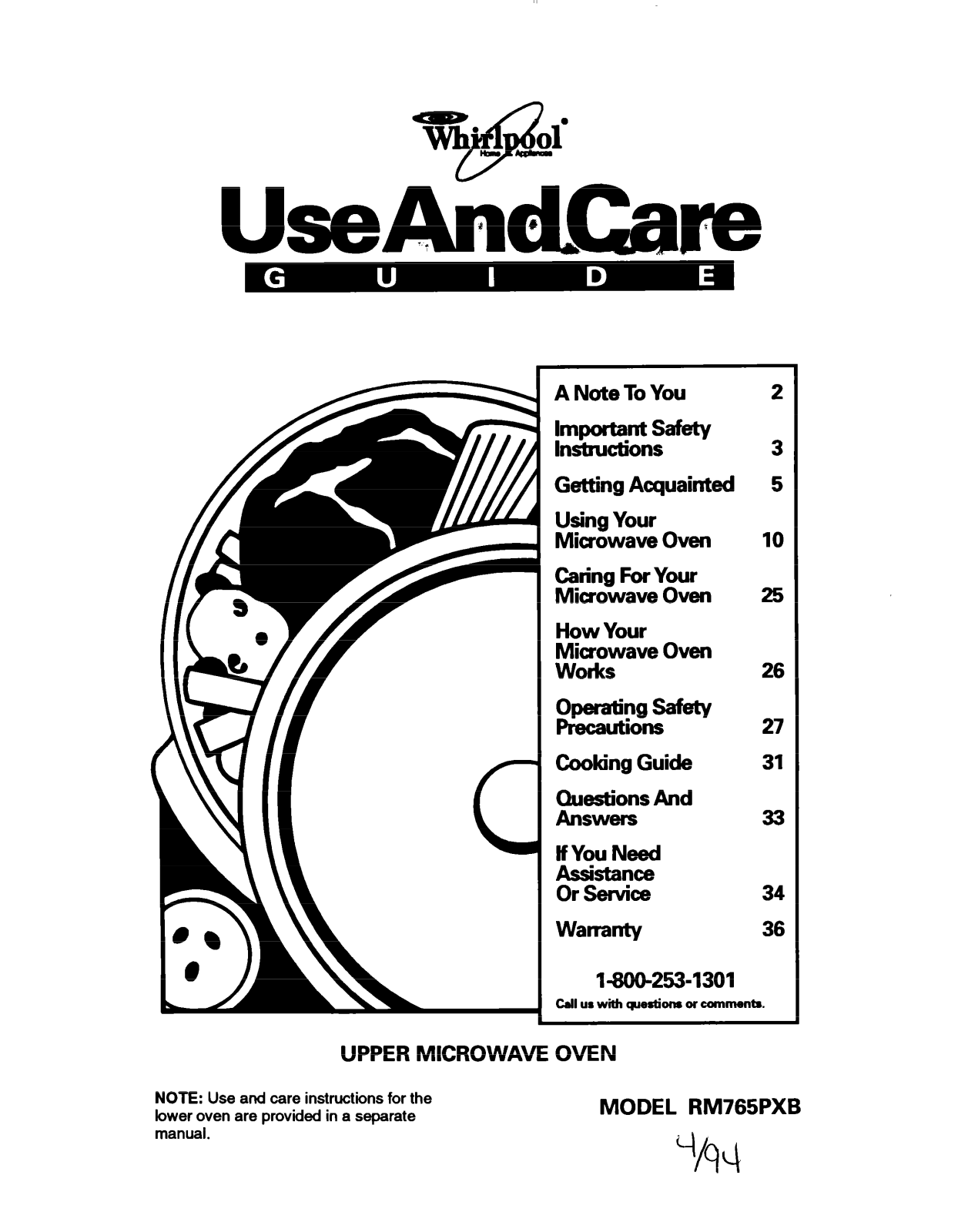 Whirlpool RM765PXB User Manual - ManualMachine.com