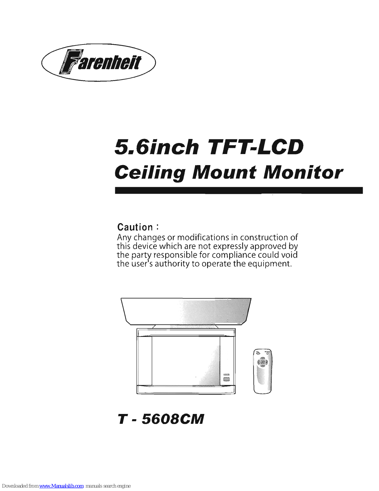 Farenheit T-5608CM User Manual