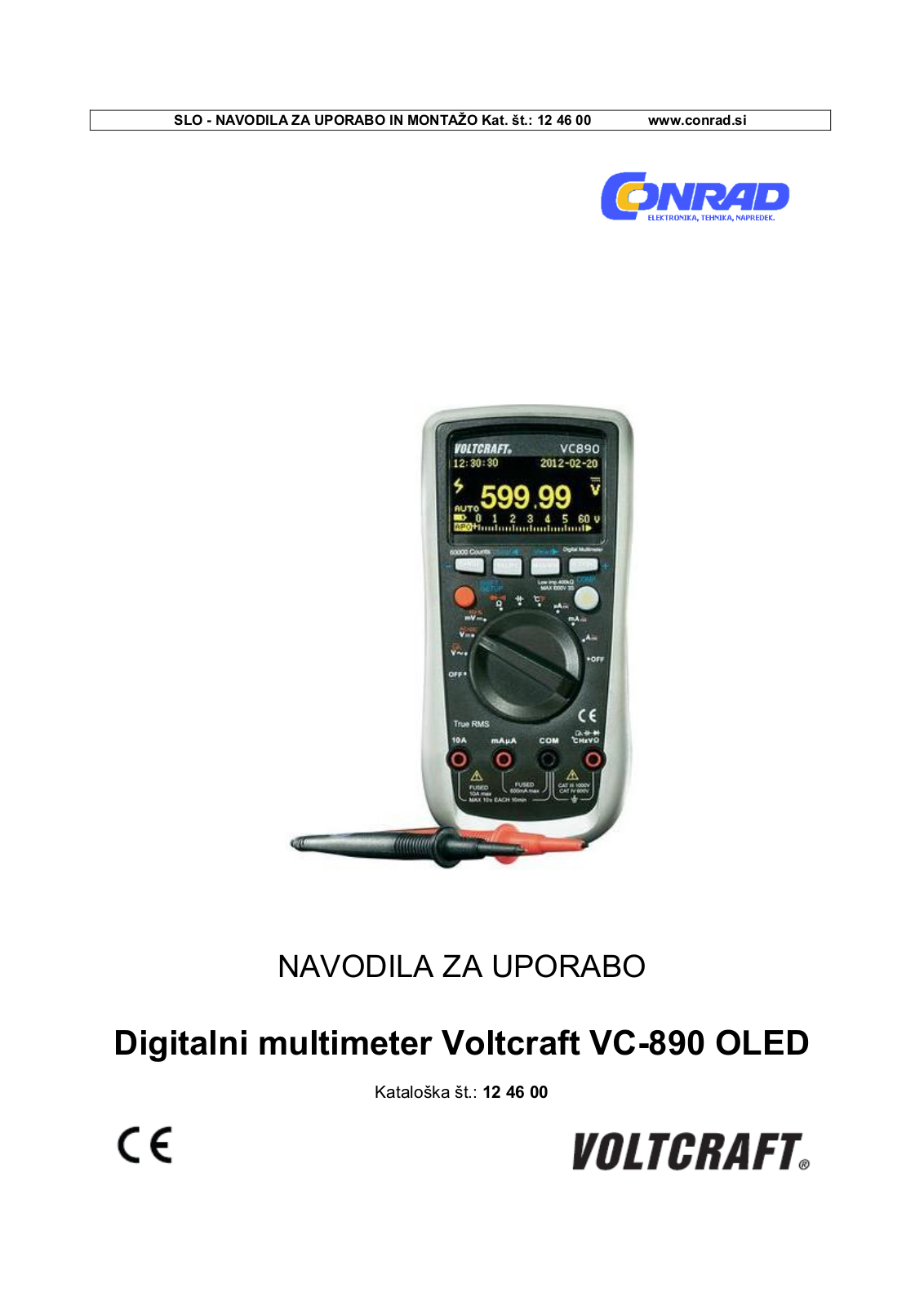 VOLTCRAFT VC-890 User guide