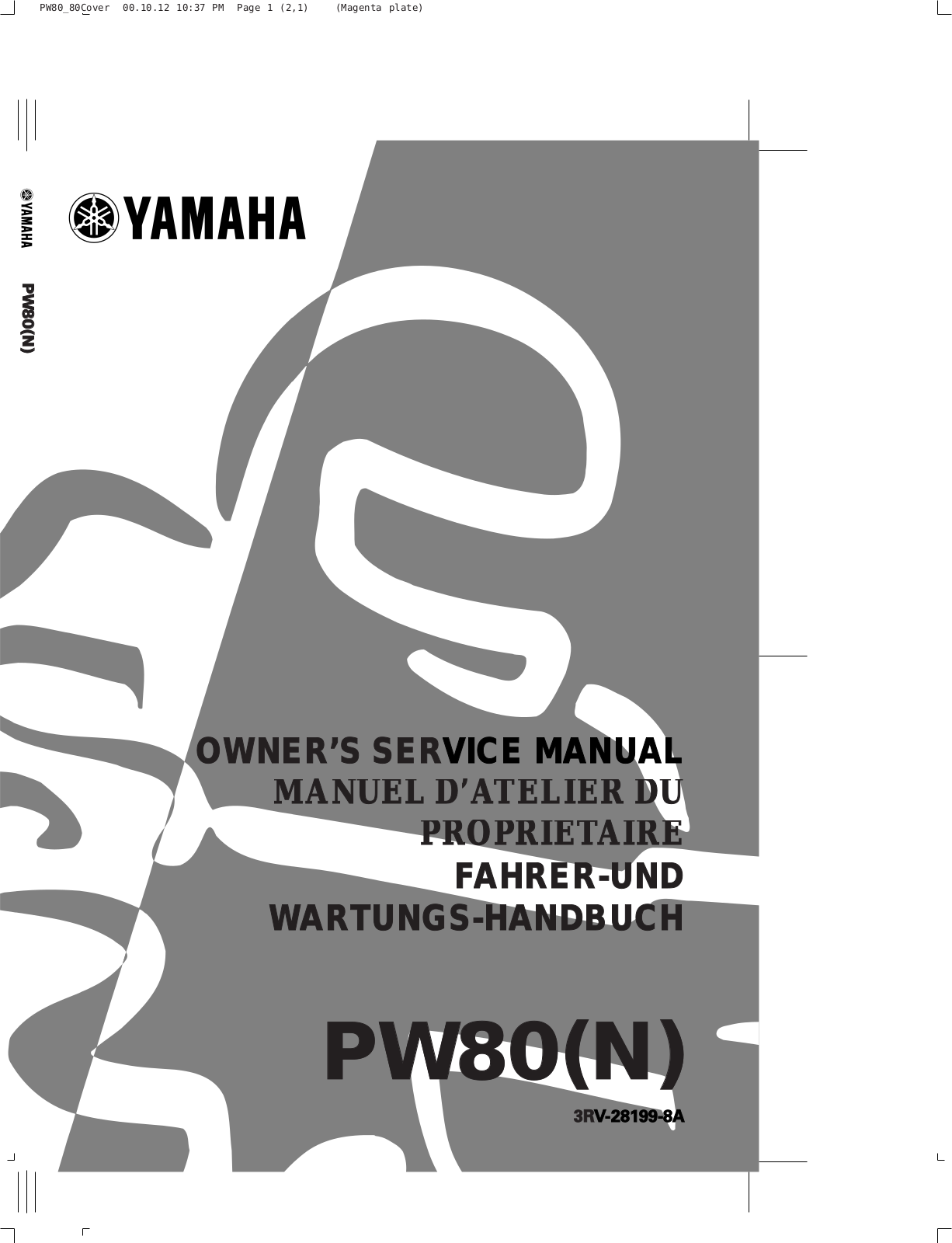 Yamaha PW80 (N) Owner's Manual