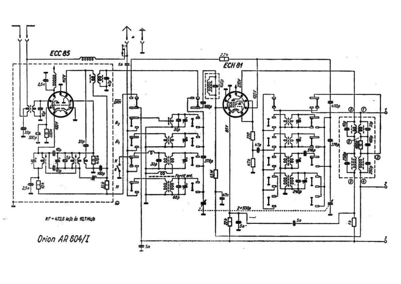 Orion ar604 schematic