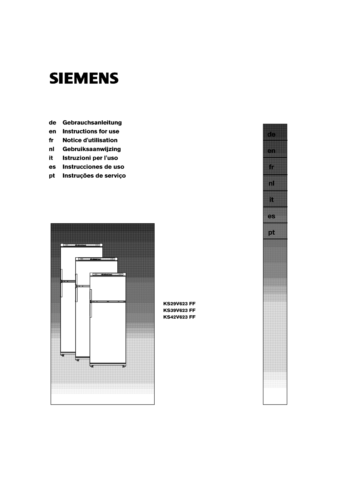 SIEMENS KS39V623 User Manual